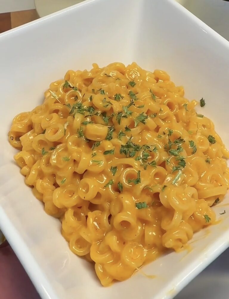 One Pot Creamy Cheesy Spaghettios