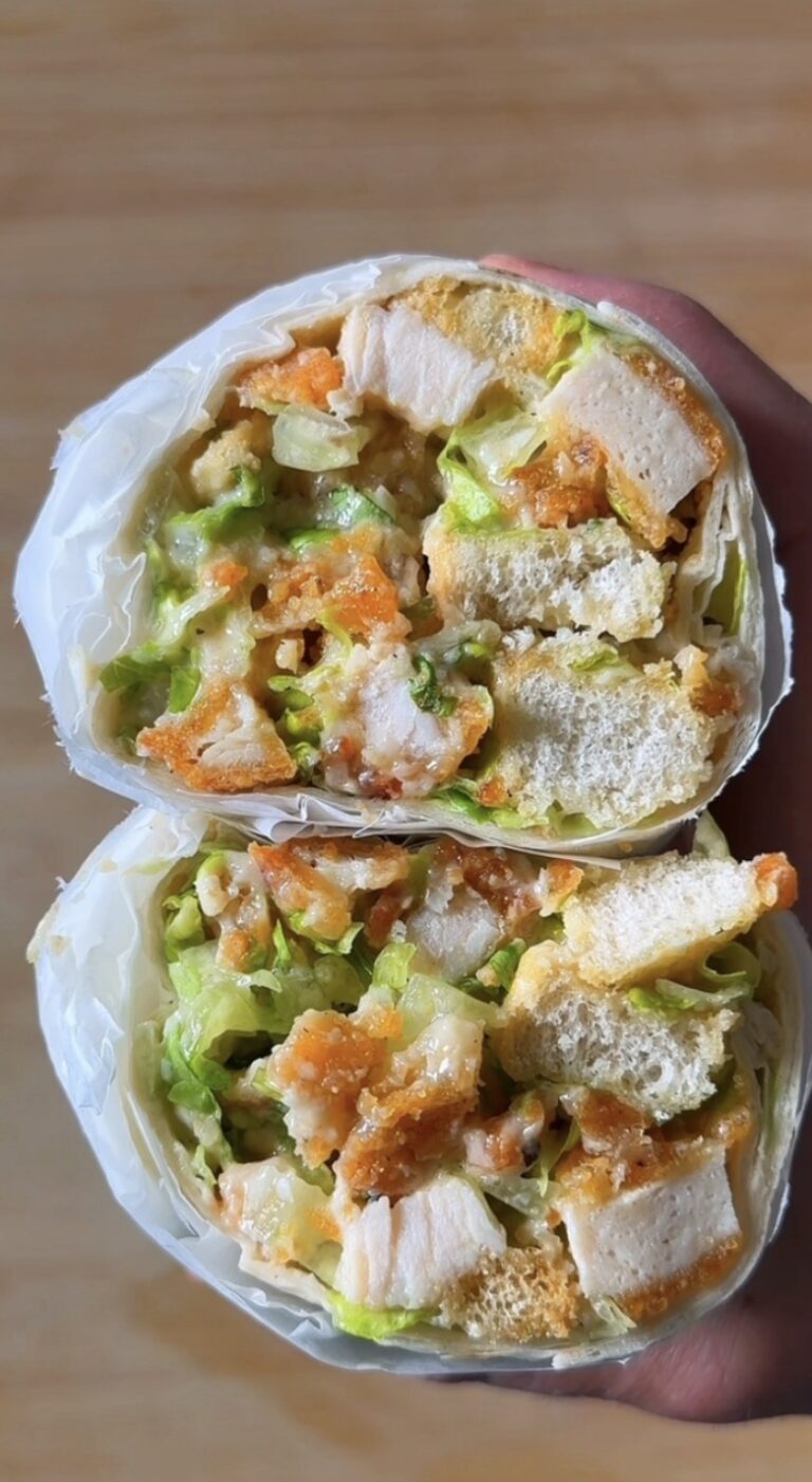 Hot Honey Caesar Chicken Wrap