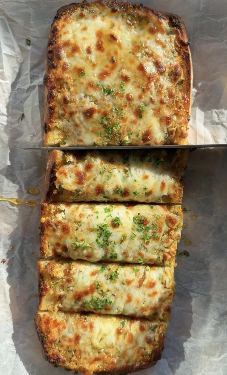 Hot honey garlic bread